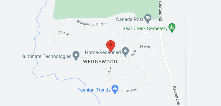 map of 9320 Wedgewood Drive S Drive
